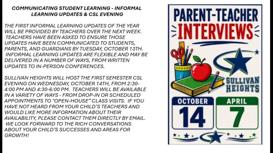 Communicated Student Learning - Parent-Teacher 